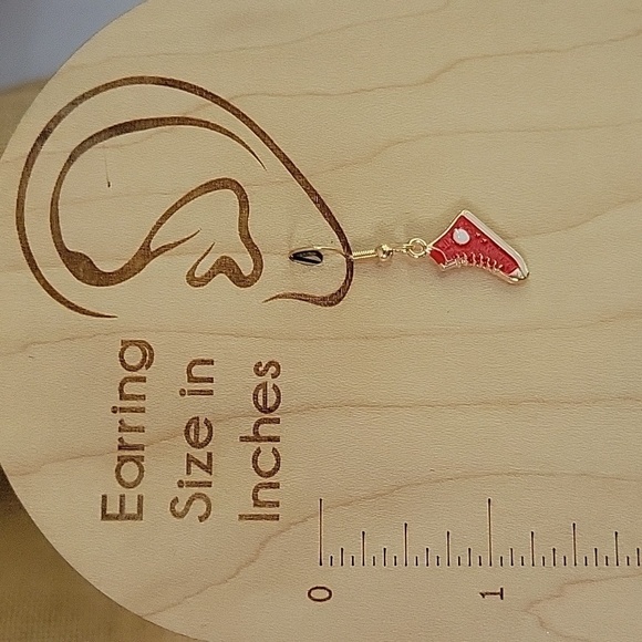 High-Top Sneaker Drop Earrings, choice of color - Picture 3 of 8